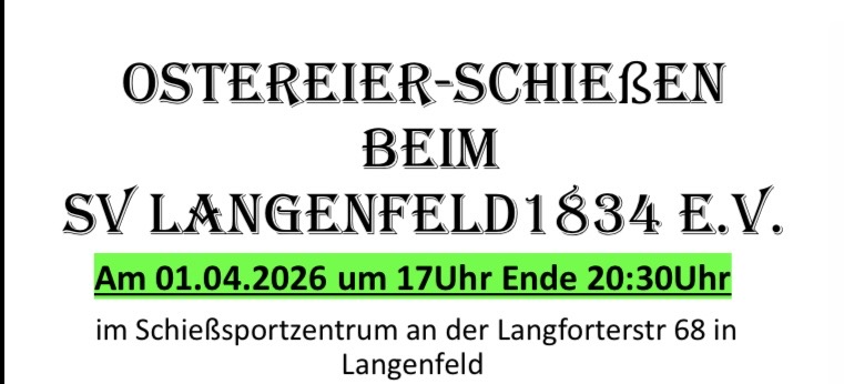 Ostereier-Schießen am 01.04.2026